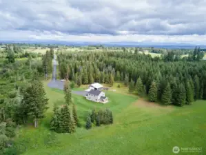 Aerial View looking East