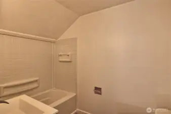 Upstairs full bath, remodeled