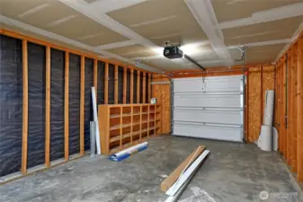 Oversize attached garage