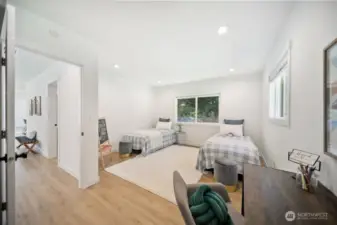 Bedroom 2 faces west and is convenient to main bath.
