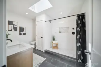 Primary ensuite is generously sized with a great flow.