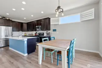 Dinning space off kitchen