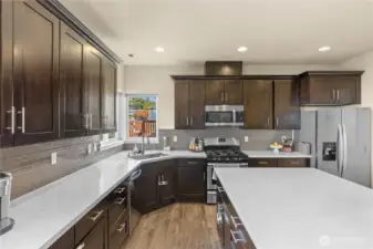 Amazing kitchen with huge island!