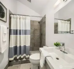 3/4 bathroom in MIL with heated tile floors