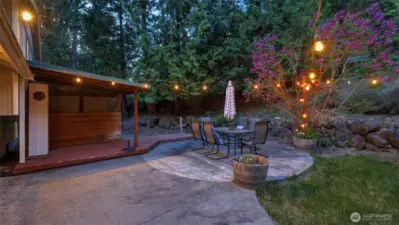 A roomy backyard, perfect for outdoor activities and relaxation.