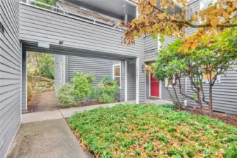 Large Private lower floor condo with 2 car garage and extra locking storage space.