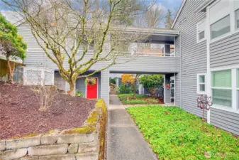 Only two condo's on the lower level, semi-private courtyard and no stair entry.