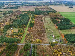 View from north end of property. Oyler Road is along northern boundary.