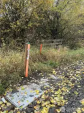 Toledo Tel at NE corner of property on Oyler Road.