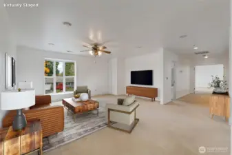 Upstairs rec room area