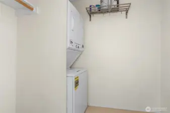 An efficient laundry/utility room for your extras.