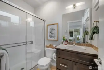 Lower level bathroom.