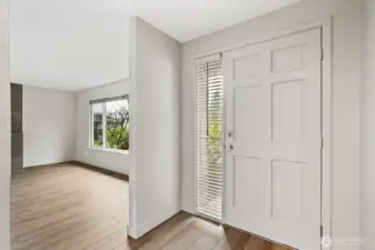 New flooring spans the entire home