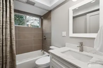 Guest bathroom is fully updated.