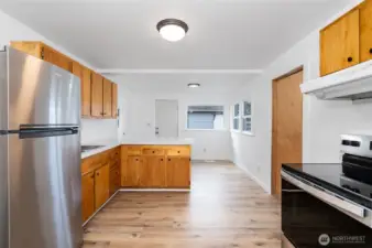 Brand new fridge and oven.