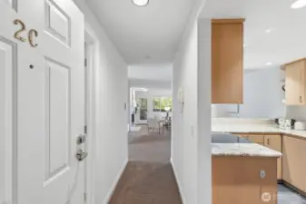 Enter Inviting #2C with Fresh Interior Paint