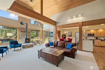 A generous great room that opens beautifully to the kitchen and dining area—perfect for gathering and entertaining.