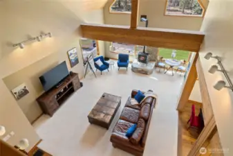 A mountain retreat that combines generous space with warm, inviting charm.