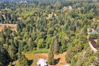 View from behind property.