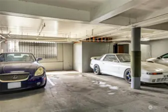 Enjoy reserved, secure parking in the garage with elevator access to your floor.