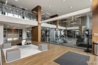 Amenities include a state of the art gym