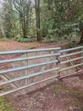 Gate to private driveway.