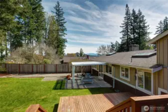 Back yard with views