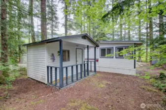 Shed included!