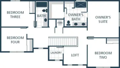 Image is a rendering. Photographs are for illustrative purposes only. Features, finishes, interior/exterior colors, landscaping and floorplan shown may vary from actual homes built