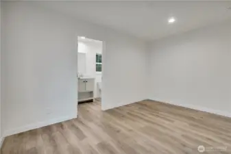 Primary bedroom with en-suite bath