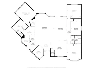 Floor plan with approximate dimensions, buyer to verify to their satisfaction.