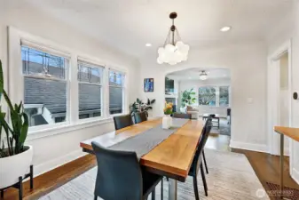View from dining room looking toward living room.