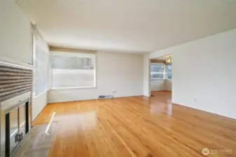 Sunlight pours in through large windows year-round.