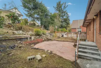 Outside, discover even more potential in the backyard.