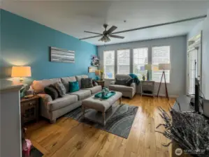 Living Room with access to outdoor deck