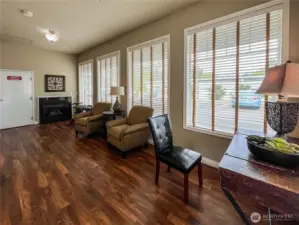 Private Lobby entrance with fireplace easy access to elevator