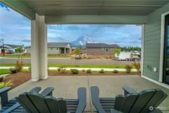 Enjoy the view from your South facing covered patio.