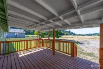 Covered deck off tv room