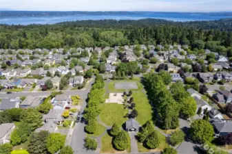 You can enter Dash point state park from inside the neighborhood and take it all the way to the water