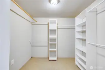 Large walk in closet.