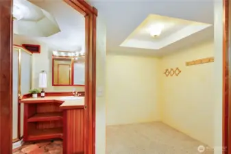 3rd bathroom off downstairs bedroom.