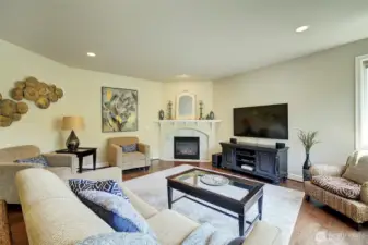 Living room with gas fireplace