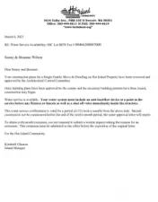 Expired water letter