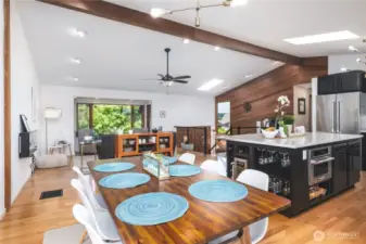 Dining room, open to kitchen and living spaces. So convenient for everyday living or entertaining!
