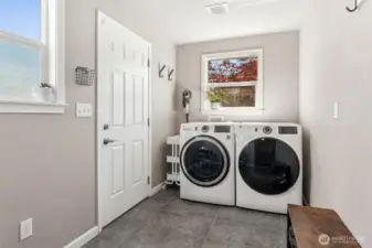 Separate utility room main level.