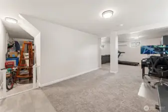 Finished area lower level.