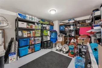 Bonus room down currently used for storage.