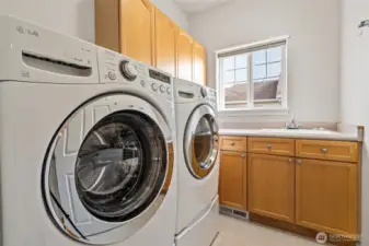 Separate laundry room