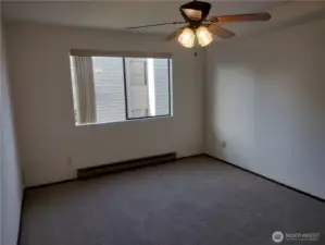 Welcome to you master bedroom w/ a 3/4 bath.