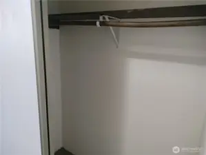 Double master bedroom closets.